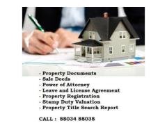 Property Registration and Documents Services Call Now 88034 88038 - 2