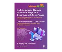 VirtueSkool International Standard School Management ERP Software with Parent s App