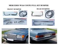Mercedes W116 coupe bumpers EU style (1972-1980) - 2