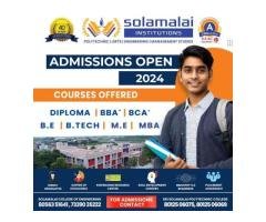 Join Solamalai College of Engineering for Ongoing Admissions in Civil Engineering