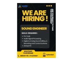 Sound engineer in Hyderabad