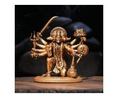 Sitting Panchmukhi Lord Hanuman Car Dashboard Idol – theartarium