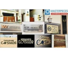 Custom Made Brass and SS Etching Signage for Every Business