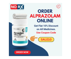 Order Alprazolam 1mg Online from Norxmeds with overnight delivery