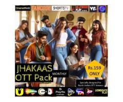 SOLID JHAKAAS SPECIAL PACK – 29 Apps & 300+ Channels – 1 Month OTT Pack