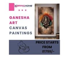 GANESHA ART CANVAS PAINTINGS