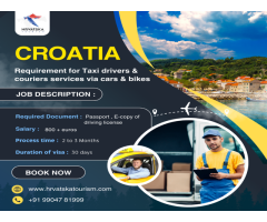 Croatia Requirement for Taxi Drivers & Couriers Services