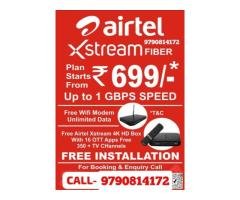 Airtel fibre broadband connection