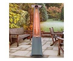 Pyramid Outdoor Gas Patio Heater Black & Stainless Steel color